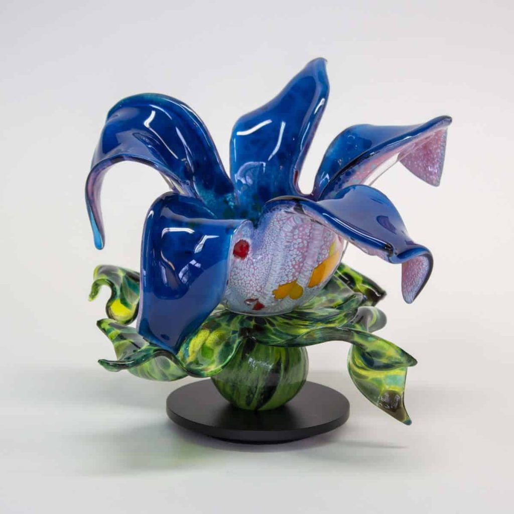 Pink, Purple & Blue Flower Sculpture