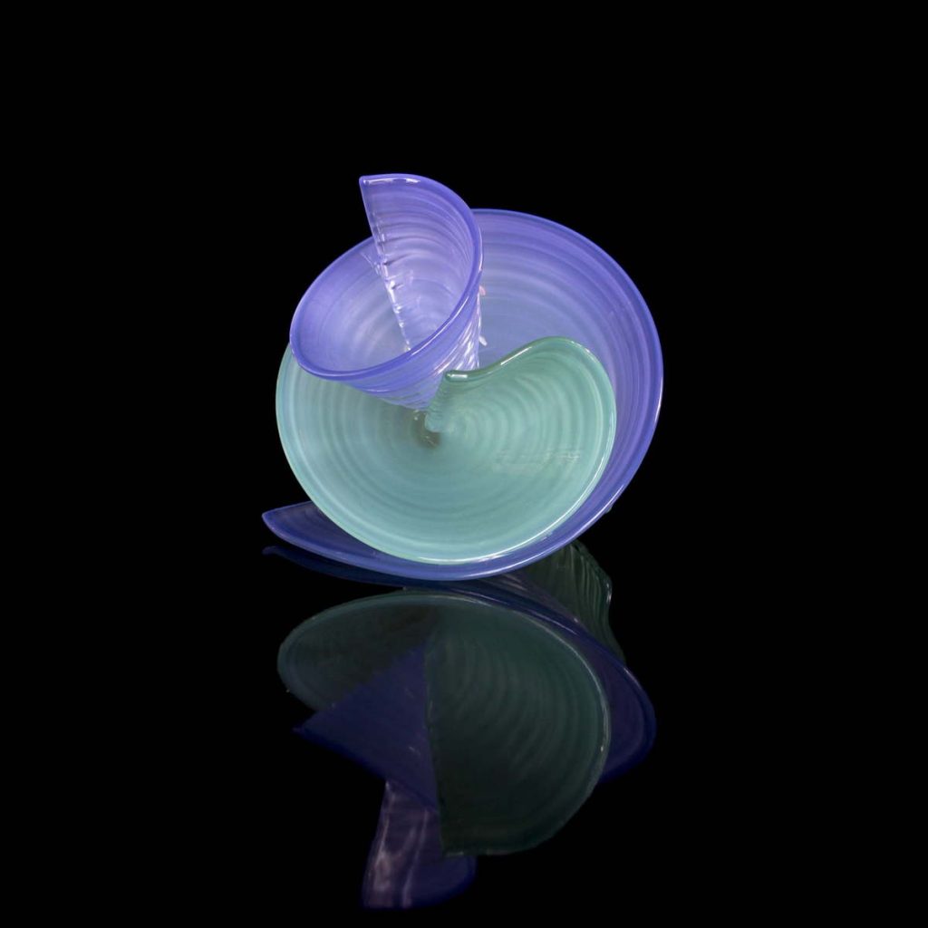 Blue & Green Curls Sculpture