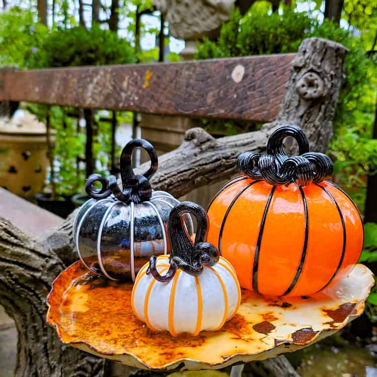 Halloween Pumpkin Trio Jack, Casper and Black Lantern