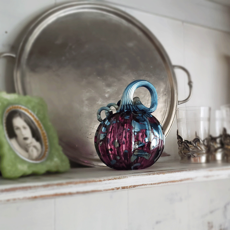 Amethyst Silver Pumpkin - Image 2