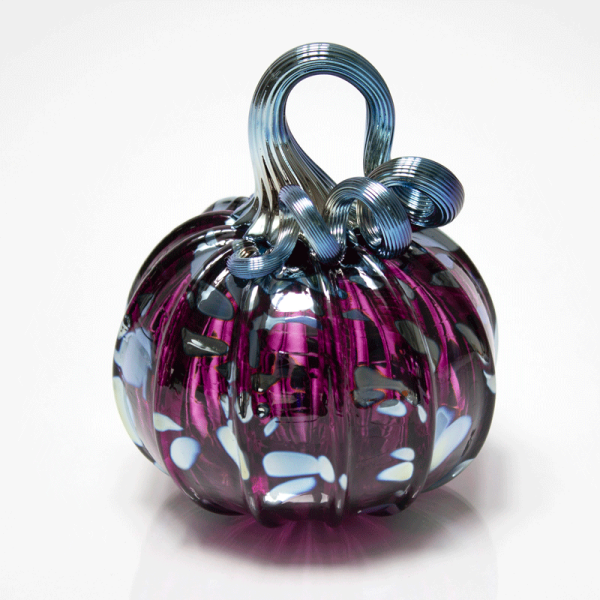 Amethyst Silver Pumpkin