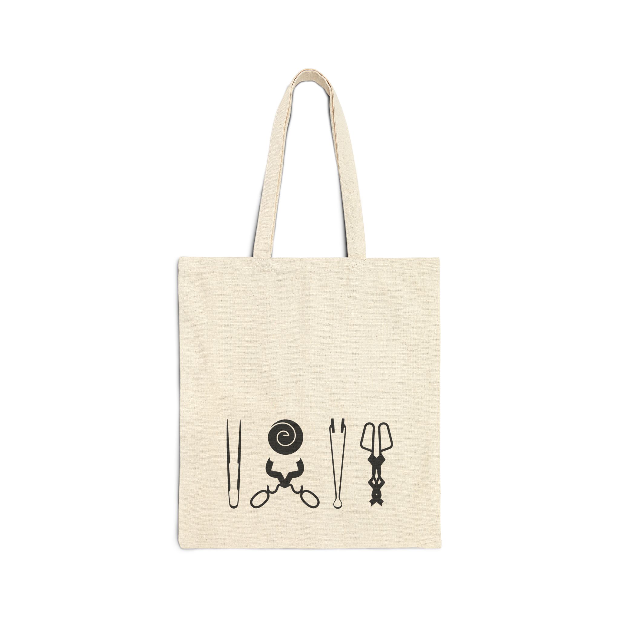 Stay Glassy, Detroit Cotton Canvas Tote Bag - Stylish Eco-Friendly Everyday Bag - Image 2